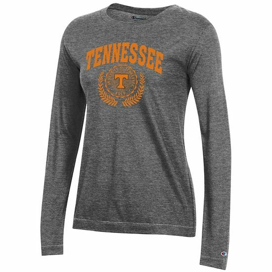 Women's Champion Heathered Charcoal Tennessee Volunteers University Laurels Long Sleeve T-Shirt Women's Champion Heathered Charcoal Tennessee Volunteers University Laurels Long Sleeve T-Shirt -Champion shop unnamed file 4197