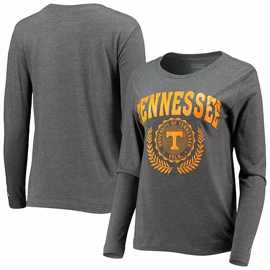 Women's Champion Heathered Charcoal Tennessee Volunteers University Laurels Long Sleeve T-Shirt Women's Champion Heathered Charcoal Tennessee Volunteers University Laurels Long Sleeve T-Shirt -Champion shop unnamed file 4198