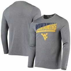 Men's Champion Gray West Virginia Mountaineers Wordmark Slash Long Sleeve T-Shirt 3 Men's Champion Gray West Virginia Mountaineers Wordmark Slash Long Sleeve T-Shirt -Champion shop unnamed file 4205