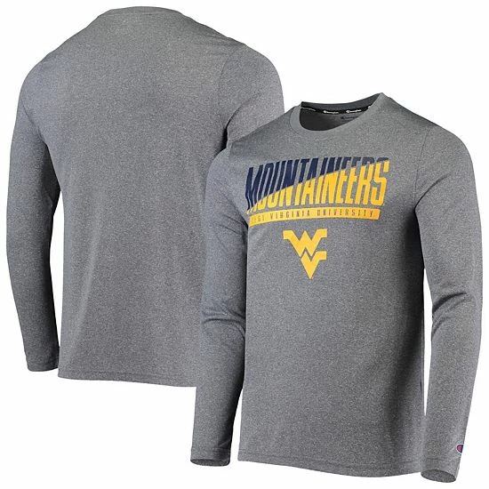 Men's Champion Gray West Virginia Mountaineers Wordmark Slash Long Sleeve T-Shirt Men's Champion Gray West Virginia Mountaineers Wordmark Slash Long Sleeve T-Shirt -Champion shop unnamed file 4205