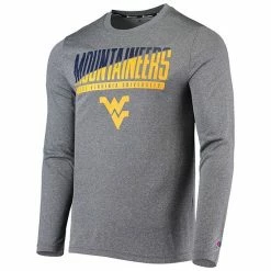 Men's Champion Gray West Virginia Mountaineers Wordmark Slash Long Sleeve T-Shirt 4 Men's Champion Gray West Virginia Mountaineers Wordmark Slash Long Sleeve T-Shirt -Champion shop unnamed file 4206