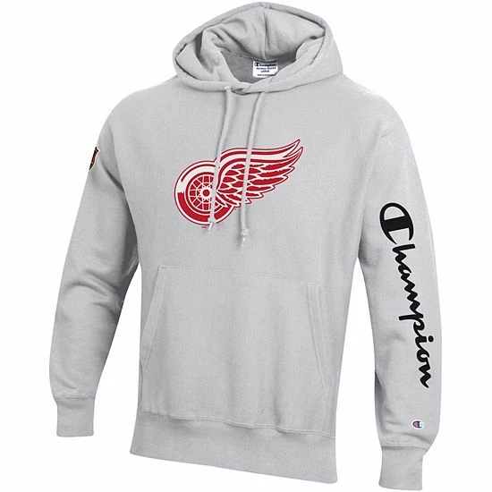Men's Champion Heathered Gray Detroit Red Wings Reverse Weave Pullover Hoodie Men's Champion Heathered Gray Detroit Red Wings Reverse Weave Pullover Hoodie -Champion shop unnamed file 4219