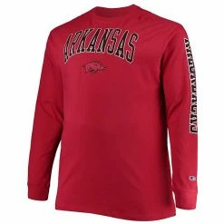 Men's Champion Cardinal Arkansas Razorbacks Big & Tall 2-Hit Long Sleeve T-Shirt 3 Men's Champion Cardinal Arkansas Razorbacks Big & Tall 2-Hit Long Sleeve T-Shirt -Champion shop unnamed file 4230