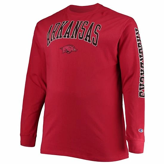 Men's Champion Cardinal Arkansas Razorbacks Big & Tall 2-Hit Long Sleeve T-Shirt Men's Champion Cardinal Arkansas Razorbacks Big & Tall 2-Hit Long Sleeve T-Shirt -Champion shop unnamed file 4230