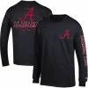 Men's Champion Black Alabama Crimson Tide Team Stack 3-Hit Long Sleeve T-Shirt -Champion shop unnamed file 4342