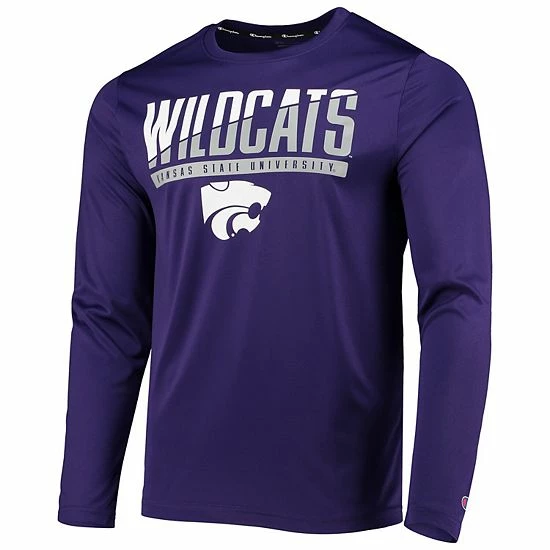 Men's Champion Purple Kansas State Wildcats Wordmark Slash Long Sleeve T-Shirt Men's Champion Purple Kansas State Wildcats Wordmark Slash Long Sleeve T-Shirt -Champion shop unnamed file 4383