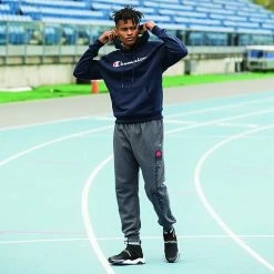 Men's Champion® Powerblend Fleece Graphic Pullover Hoodie Classic Sky Blue -Champion shop unnamed file 44