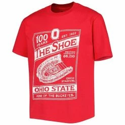 Youth Champion Scarlet Ohio State Buckeyes 100th Anniversary The Shoe T-Shirt 8 Youth Champion Scarlet Ohio State Buckeyes 100th Anniversary The Shoe T-Shirt -Champion shop unnamed file 4419