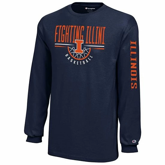 Youth Champion Navy Illinois Fighting Illini Basketball Long Sleeve T-Shirt 3 Youth Champion Navy Illinois Fighting Illini Basketball Long Sleeve T-Shirt