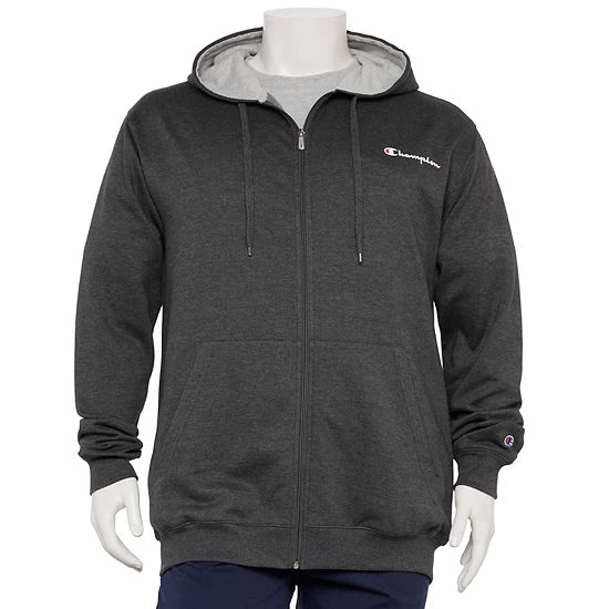 Big & Tall Champion® Powerblend Full-Zip Fleece Hoodie Granite Heather Big & Tall Champion® Powerblend Full-Zip Fleece Hoodie Granite Heather -Champion shop unnamed file 449
