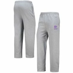 Men's Champion Heathered Gray Kansas State Wildcats Powerblend Pants -Champion shop unnamed file 4529