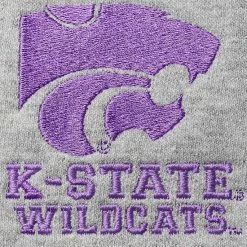Men's Champion Heathered Gray Kansas State Wildcats Powerblend Pants -Champion shop unnamed file 4532