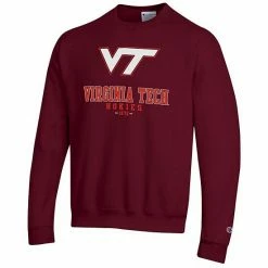 Men's Champion Maroon Virginia Tech Hokies Team Stack Powerblend Pullover Sweatshirt 4 Men's Champion Maroon Virginia Tech Hokies Team Stack Powerblend Pullover Sweatshirt -Champion shop unnamed file 4535