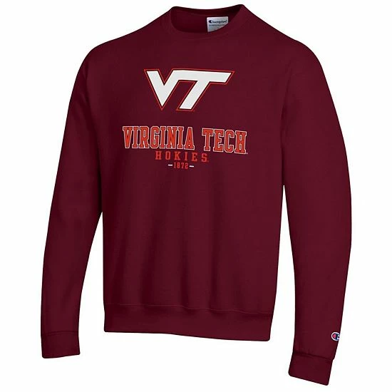 Men's Champion Maroon Virginia Tech Hokies Team Stack Powerblend Pullover Sweatshirt Men's Champion Maroon Virginia Tech Hokies Team Stack Powerblend Pullover Sweatshirt -Champion shop unnamed file 4535