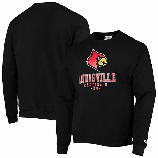 Men's Champion Black Louisville Cardinals Team Stack Powerblend Pullover Sweatshirt Men's Champion Black Louisville Cardinals Team Stack Powerblend Pullover Sweatshirt -Champion shop unnamed file 4537