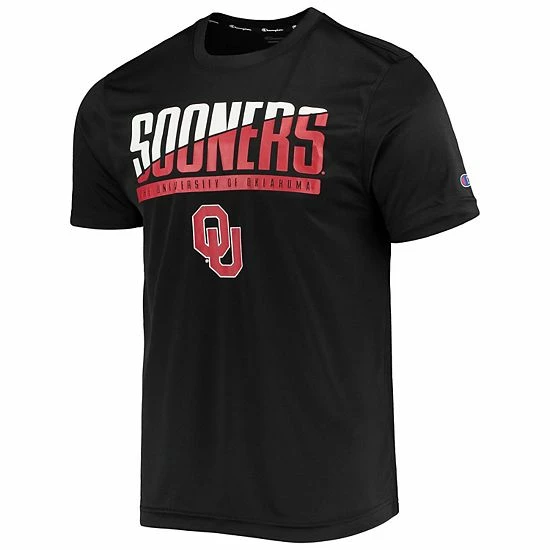 Men's Champion Black Oklahoma Sooners Wordmark Slash T-Shirt Men's Champion Black Oklahoma Sooners Wordmark Slash T-Shirt -Champion shop unnamed file 4542