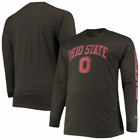 Men's Champion Gray Ohio State Buckeyes Big & Tall 2-Hit Long Sleeve T-Shirt Men's Champion Gray Ohio State Buckeyes Big & Tall 2-Hit Long Sleeve T-Shirt -Champion shop unnamed file 4572