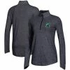 Women's Champion Heathered Black Michigan State Spartans Field Day Quarter-Zip Jacket