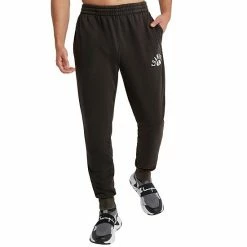 Men's Champion® Vintage Wash Varsity Fleece Joggers Solar Wash Cranberry