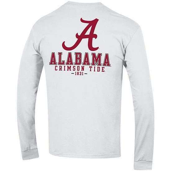 Men's Champion White Alabama Crimson Tide Team Stack 3-Hit Long Sleeve T-Shirt Men's Champion White Alabama Crimson Tide Team Stack 3-Hit Long Sleeve T-Shirt -Champion shop unnamed file 4624
