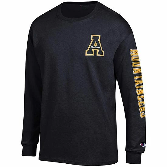 Men's Champion Black Appalachian State Mountaineers Team Stack Long Sleeve T-Shirt Men's Champion Black Appalachian State Mountaineers Team Stack Long Sleeve T-Shirt -Champion shop unnamed file 4627