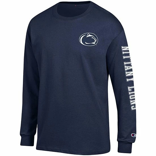 Men's Champion Navy Penn State Nittany Lions Team Stack Long Sleeve T-Shirt Men's Champion Navy Penn State Nittany Lions Team Stack Long Sleeve T-Shirt -Champion shop unnamed file 4631