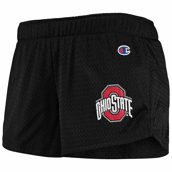 Women's Champion Black Ohio State Buckeyes Mesh Shorts Women's Champion Black Ohio State Buckeyes Mesh Shorts -Champion shop unnamed file 4637