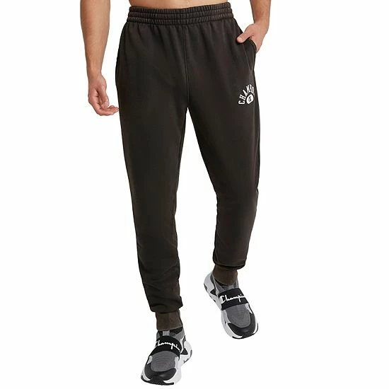 Men's Champion® Vintage Wash Varsity Fleece Joggers Solar Wash Cranberry 6 Men's Champion® Vintage Wash Varsity Fleece Joggers Solar Wash Cranberry - Image 4