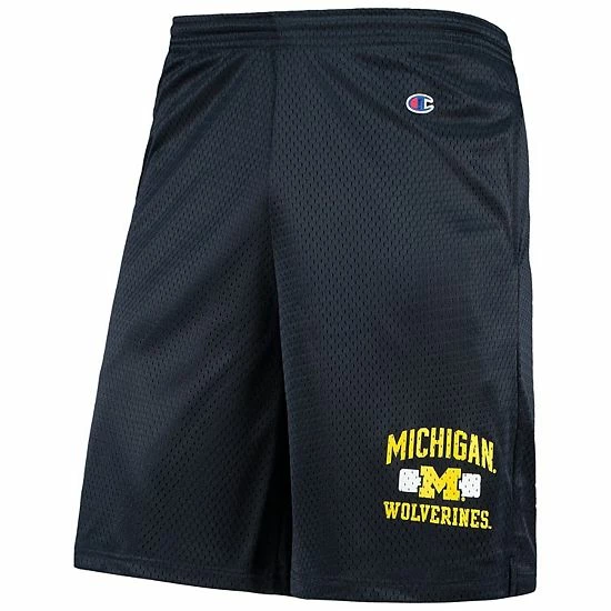 Men's Champion Navy Michigan Wolverines Classic Shorts 5 Men's Champion Navy Michigan Wolverines Classic Shorts - Image 3