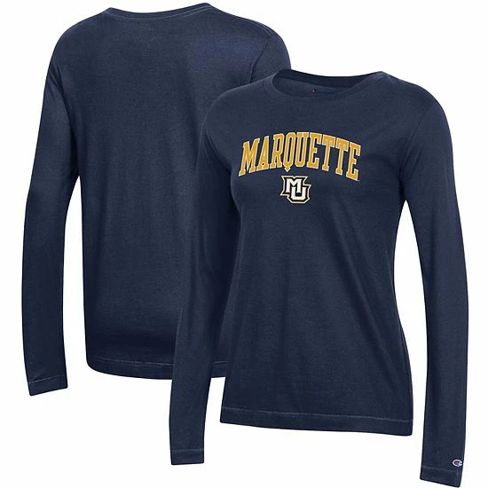 Women's Champion Blue Marquette Golden Eagles University Arch Logo Long Sleeve T-Shirt Women's Champion Blue Marquette Golden Eagles University Arch Logo Long Sleeve T-Shirt -Champion shop unnamed file 4646