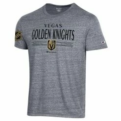 Men's Champion Gray Vegas Golden Knights Tri-Blend T-Shirt -Champion shop unnamed file 4666