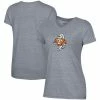 Women's Champion Gray Tennessee Volunteers Vault Logo V-Neck T-Shirt -Champion shop unnamed file 4737