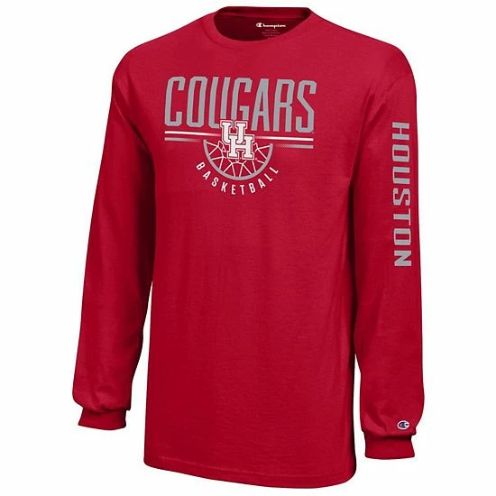 Youth Champion Red Houston Cougars Basketball Long Sleeve T-Shirt Youth Champion Red Houston Cougars Basketball Long Sleeve T-Shirt -Champion shop unnamed file 4750