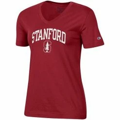 Women's Champion Cardinal Stanford Cardinal University Arch Logo V-Neck T-Shirt 4 Women's Champion Cardinal Stanford Cardinal University Arch Logo V-Neck T-Shirt -Champion shop unnamed file 4763