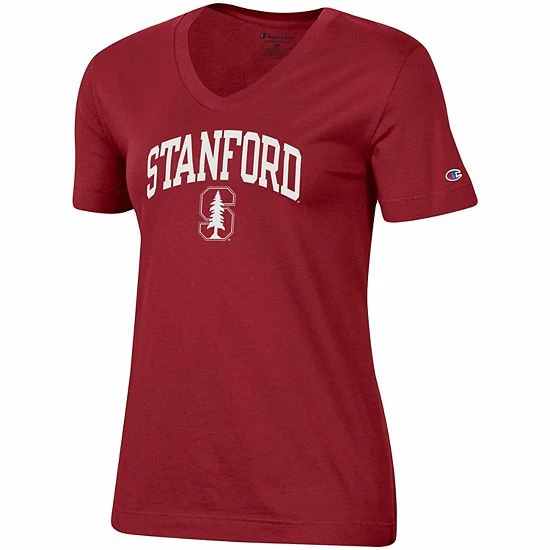 Women's Champion Cardinal Stanford Cardinal University Arch Logo V-Neck T-Shirt Women's Champion Cardinal Stanford Cardinal University Arch Logo V-Neck T-Shirt -Champion shop unnamed file 4763