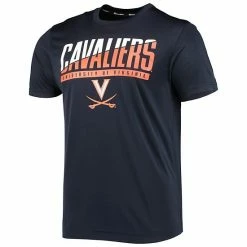 Men's Champion Navy Virginia Cavaliers Wordmark Slash T-Shirt -Champion shop unnamed file 4831