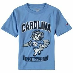 Youth Champion Carolina Blue North Carolina Tar Heels Strong Mascot T-Shirt
