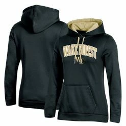 Women's Champion Black Wake Forest Demon Deacons Arch Logo 2.0 Pullover Hoodie