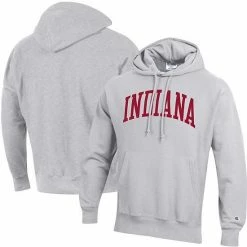 Men's Champion Heathered Gray Indiana Hoosiers Team Arch Reverse Weave Pullover Hoodie 3 Men's Champion Heathered Gray Indiana Hoosiers Team Arch Reverse Weave Pullover Hoodie -Champion shop unnamed file 4905