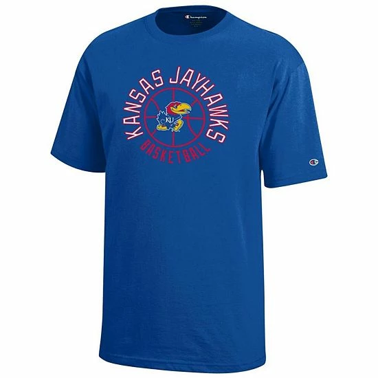 Youth Champion Royal Kansas Jayhawks Basketball T-Shirt 3 Youth Champion Royal Kansas Jayhawks Basketball T-Shirt