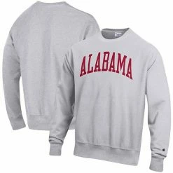 Men's Champion Heathered Gray Alabama Crimson Tide Arch Reverse Weave Pullover Sweatshirt 3 Men's Champion Heathered Gray Alabama Crimson Tide Arch Reverse Weave Pullover Sweatshirt -Champion shop unnamed file 5007