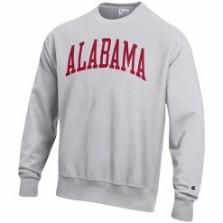 Men's Champion Heathered Gray Alabama Crimson Tide Arch Reverse Weave Pullover Sweatshirt 4 Men's Champion Heathered Gray Alabama Crimson Tide Arch Reverse Weave Pullover Sweatshirt -Champion shop unnamed file 5008
