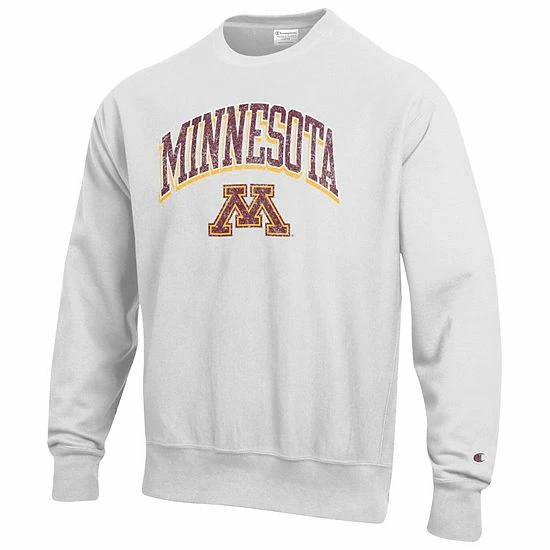 Men's Champion Gray Minnesota Golden Gophers Arch Over Logo Reverse Weave Pullover Sweatshirt Men's Champion Gray Minnesota Golden Gophers Arch Over Logo Reverse Weave Pullover Sweatshirt -Champion shop unnamed file 5057