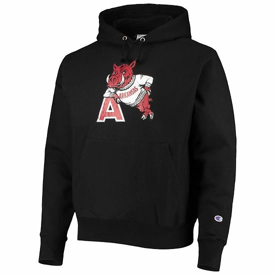 Men's Champion Black Arkansas Razorbacks Vault Logo Reverse Weave Pullover Hoodie Men's Champion Black Arkansas Razorbacks Vault Logo Reverse Weave Pullover Hoodie -Champion shop unnamed file 5123