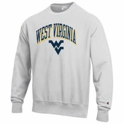 Men's Champion Gray West Virginia Mountaineers Arch Over Logo Reverse Weave Pullover Sweatshirt 4 Men's Champion Gray West Virginia Mountaineers Arch Over Logo Reverse Weave Pullover Sweatshirt -Champion shop unnamed file 5142