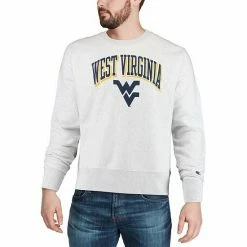 Men's Champion Gray West Virginia Mountaineers Arch Over Logo Reverse Weave Pullover Sweatshirt 6 Men's Champion Gray West Virginia Mountaineers Arch Over Logo Reverse Weave Pullover Sweatshirt -Champion shop unnamed file 5144
