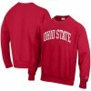 Men's Champion Scarlet Ohio State Buckeyes Arch Reverse Weave Pullover Sweatshirt -Champion shop unnamed file 5150