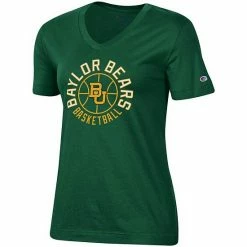 Women's Champion Green Baylor Bears Basketball V-Neck T-Shirt 4 Women's Champion Green Baylor Bears Basketball V-Neck T-Shirt -Champion shop unnamed file 5164
