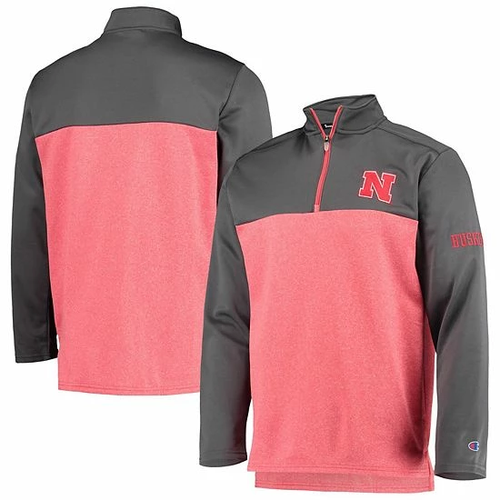 Men's Champion Scarlet Nebraska Huskers Gameday Quarter-Zip Jacket Men's Champion Scarlet Nebraska Huskers Gameday Quarter-Zip Jacket -Champion shop unnamed file 5169