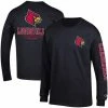 Men's Champion Black Louisville Cardinals Team Stack Long Sleeve T-Shirt -Champion shop unnamed file 5221